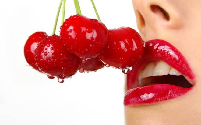 Cherries are associated with sex