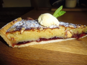 My Bakewell tart was so light it could have floated away